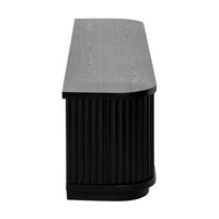 El Nino Flute 200cm Veneer Top ETU Entertainment TV Unit Black