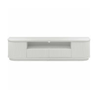 El Nino Flute 200cm Veneer Top ETU Entertainment TV Unit White
