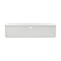 El Nino Flute 200cm Veneer Top ETU Entertainment TV Unit White