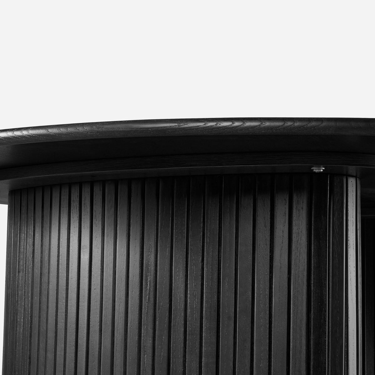 Elbasan 130cm Round Dining Table Black