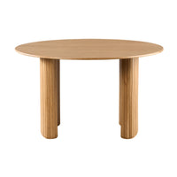 Elbasan 130cm Round Dining Table Natural