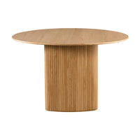 Elbasan 130cm Round Dining Table Natural