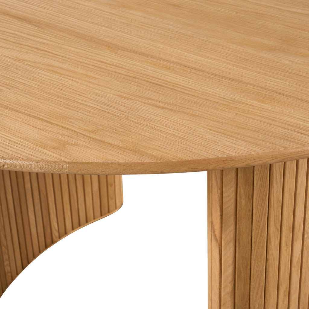 Elbasan 130cm Round Dining Table Natural