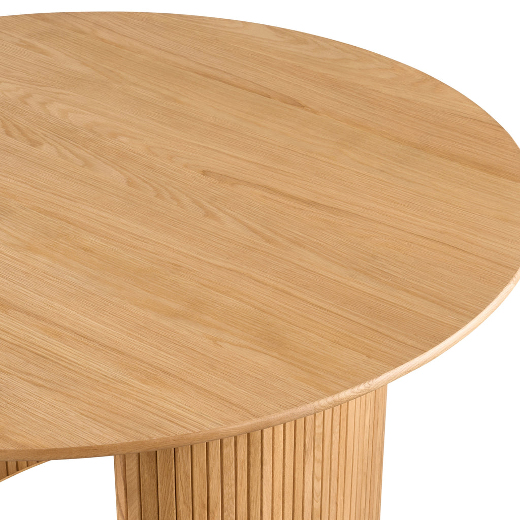 Elbasan 130cm Round Dining Table Natural