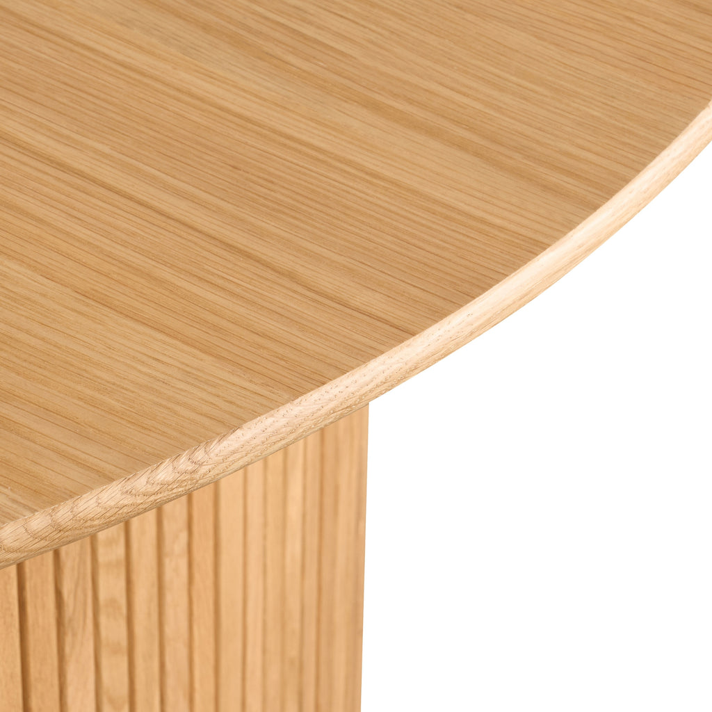 Elbasan 130cm Round Dining Table Natural