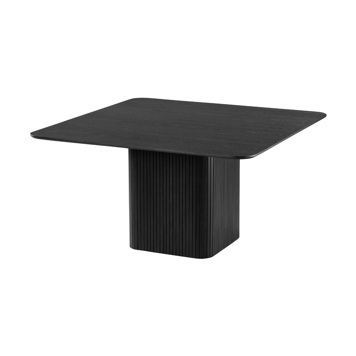 Elbasan 140cm Square Dining Table Black