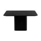 Elbasan 140cm Square Dining Table Black