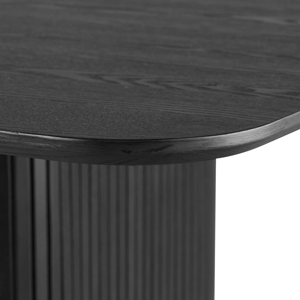 Elbasan 140cm Square Dining Table Black