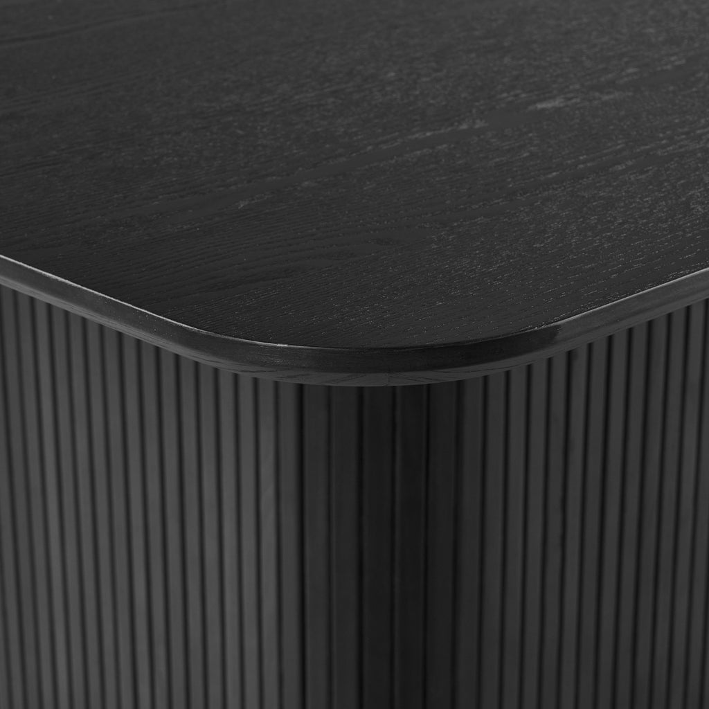 Elbasan 140cm Square Dining Table Black
