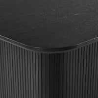 Elbasan 140cm Square Dining Table Black