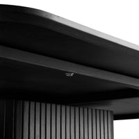 Elbasan 140cm Square Dining Table Black