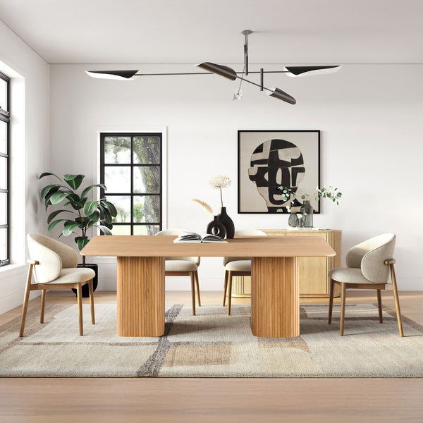 Elbasan 200cm Dining Table Natural