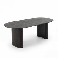 Elbasan 220cm Dining Table Black