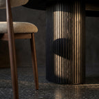 Elbasan 220cm Dining Table Black