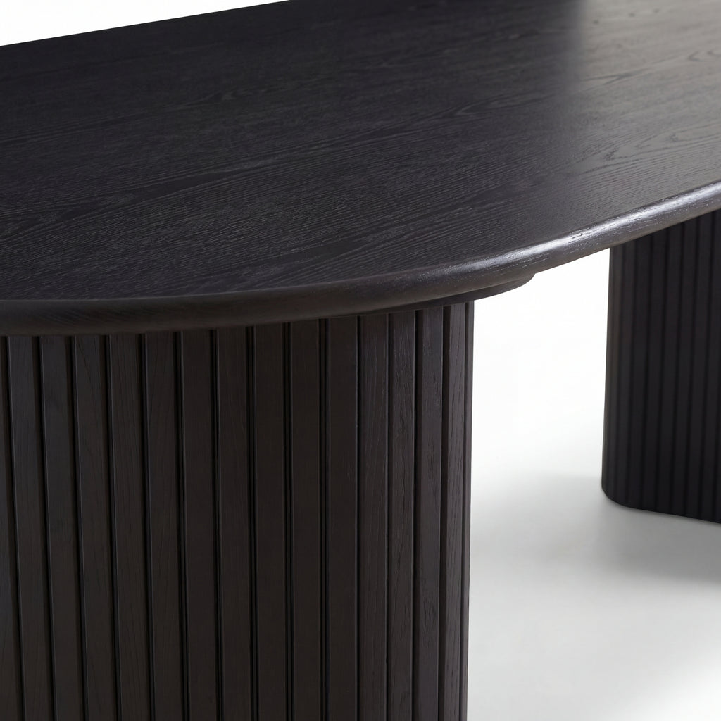Elbasan 220cm Dining Table Black