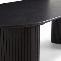 Elbasan 220cm Dining Table Black