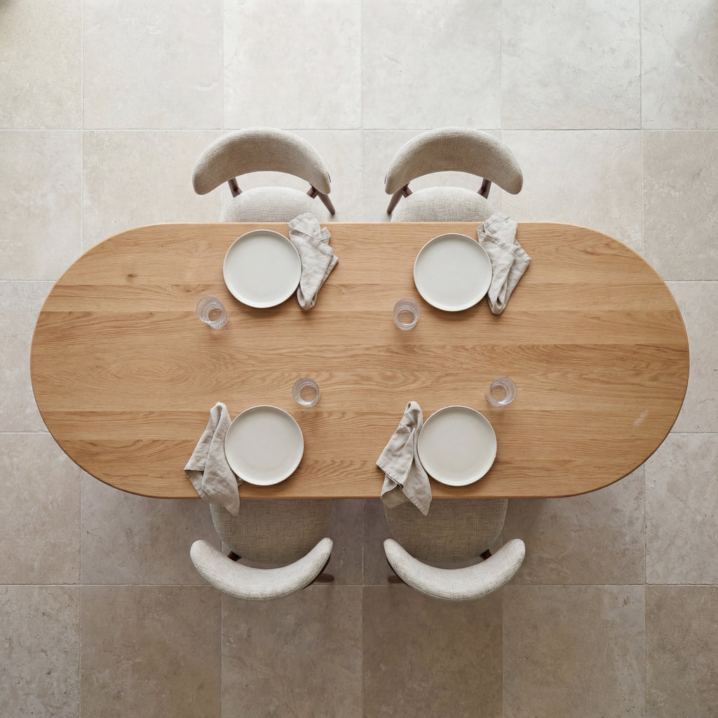 Elbasan 220cm Dining Table Natural