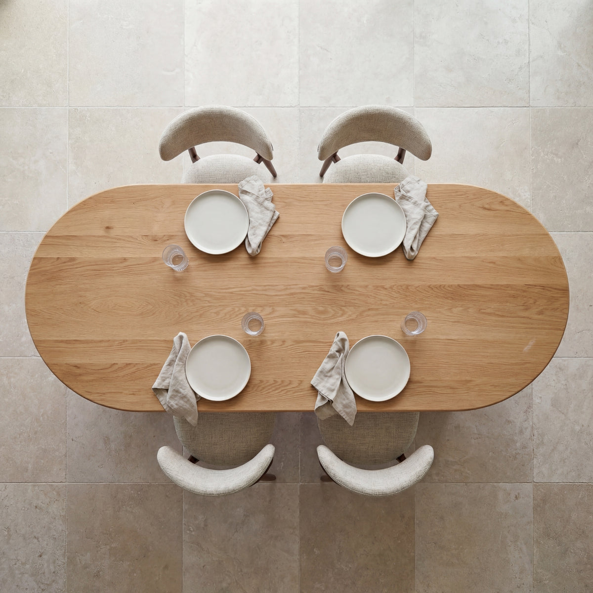 Elbasan 220cm Dining Table Natural
