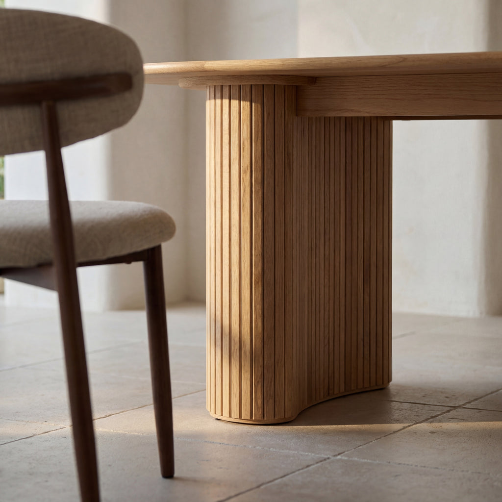 Elbasan 220cm Dining Table Natural