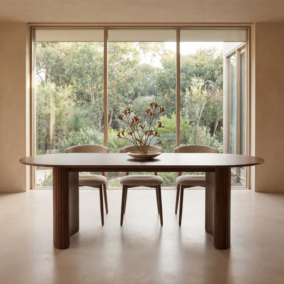 Elbasan 220cm Dining Table Walnut