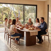 Elbasan 220cm Dining Table Walnut