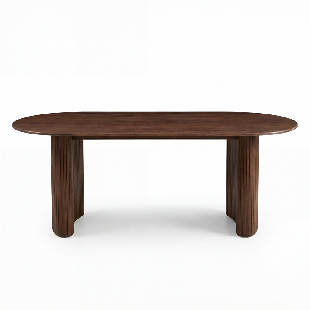Elbasan 220cm Dining Table Walnut