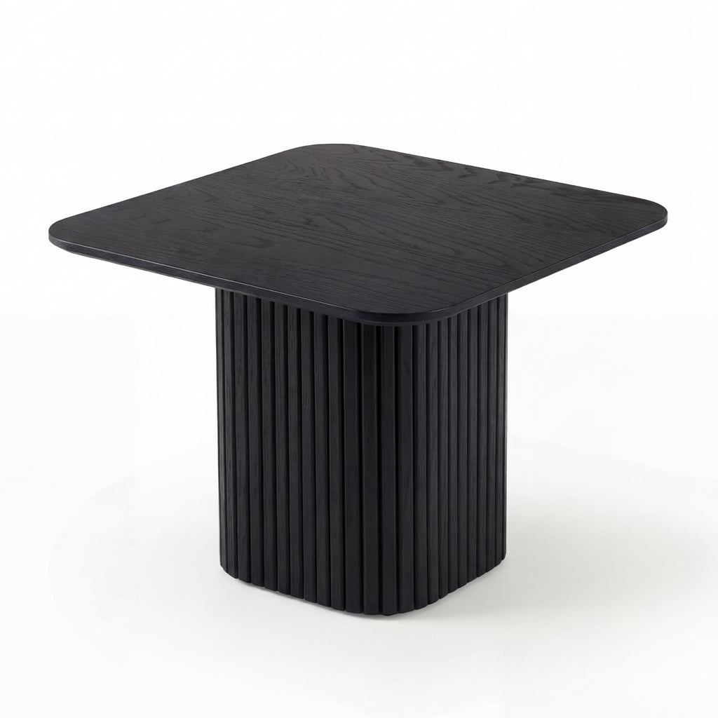 Elbasan 60cm Square Coffee Table Black
