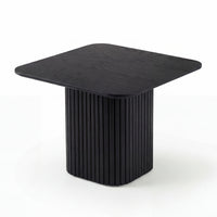 Elbasan 60cm Square Coffee Table Black