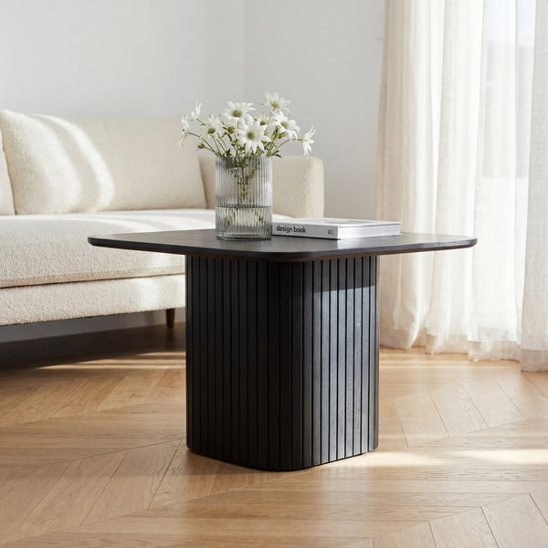 Elbasan 60cm Square Coffee Table Black