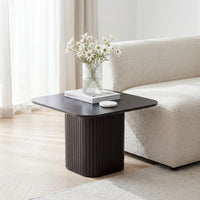 Elbasan 60cm Square Coffee Table Black