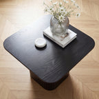 Elbasan 60cm Square Coffee Table Black