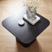 Elbasan 60cm Square Coffee Table Black