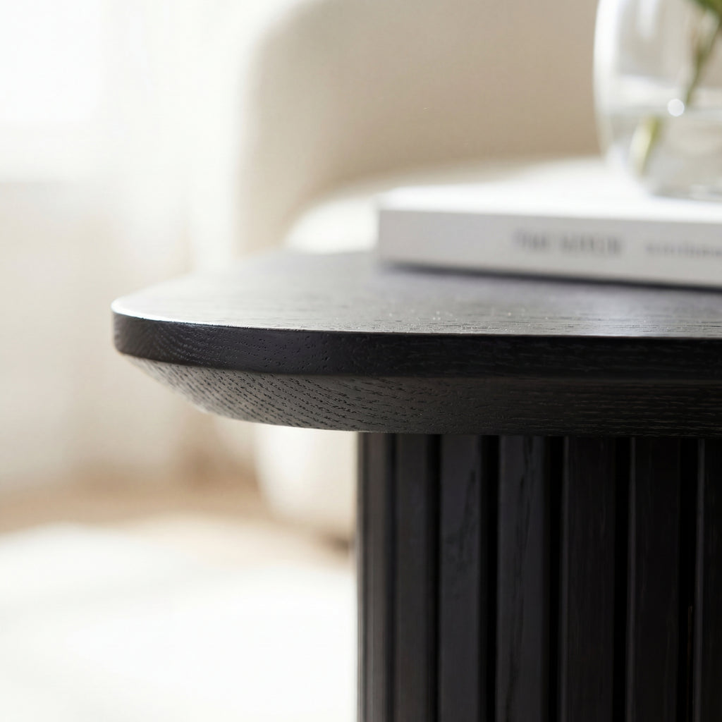 Elbasan 60cm Square Coffee Table Black
