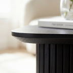 Elbasan 60cm Square Coffee Table Black