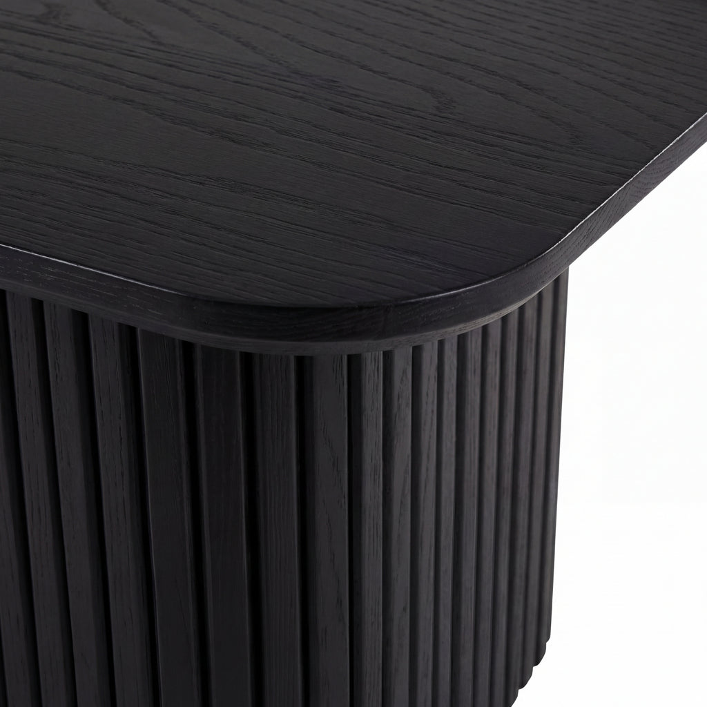 Elbasan 60cm Square Coffee Table Black