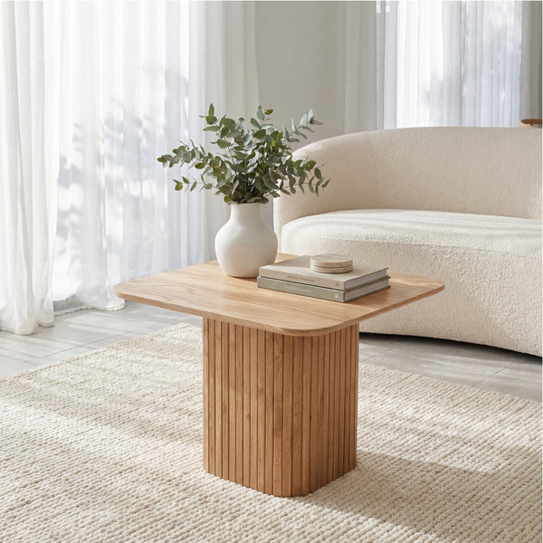 Elbasan 60cm Square Coffee Table Natural