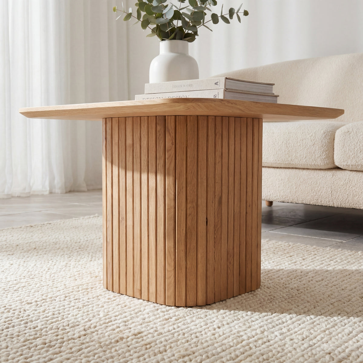 Elbasan 60cm Square Coffee Table Natural