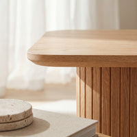 Elbasan 60cm Square Coffee Table Natural