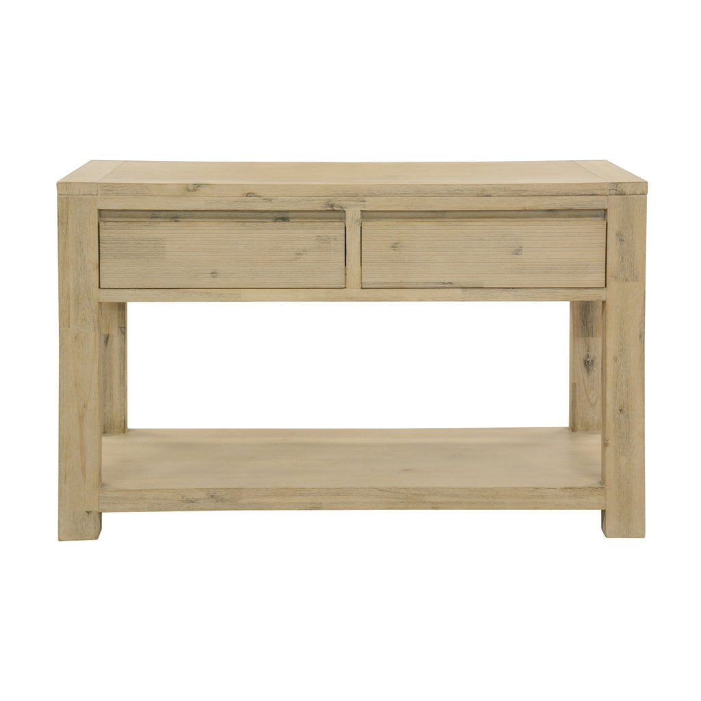 Elemental 120cm Console Table Brushed Smoke Grey