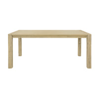 Elemental 180cm Dining Table Brushed Smoke Grey