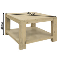 Elemental 60cm Lamp Table Brushed Smoke Grey