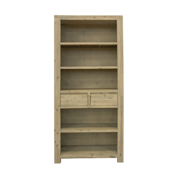 Elemental 90cm Bookshelf Book Case Display Shelf Brushed Smoke Grey