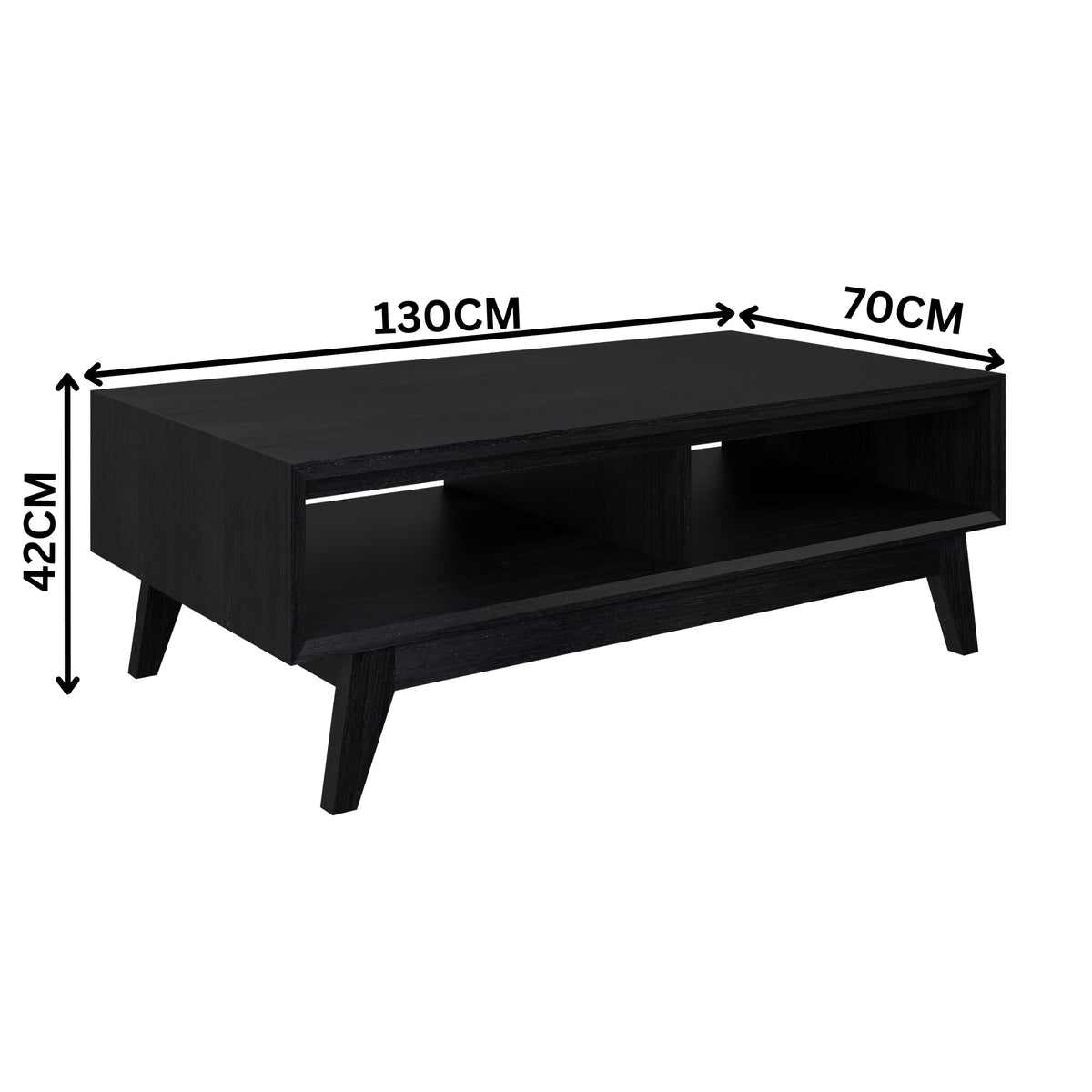 Ellen 130cm Coffee Table Black
