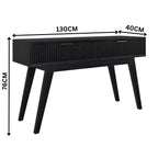 Ellen 130cm Console Hallway Table Black
