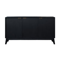 Ellen 165cm Buffet Table 3 Door Black