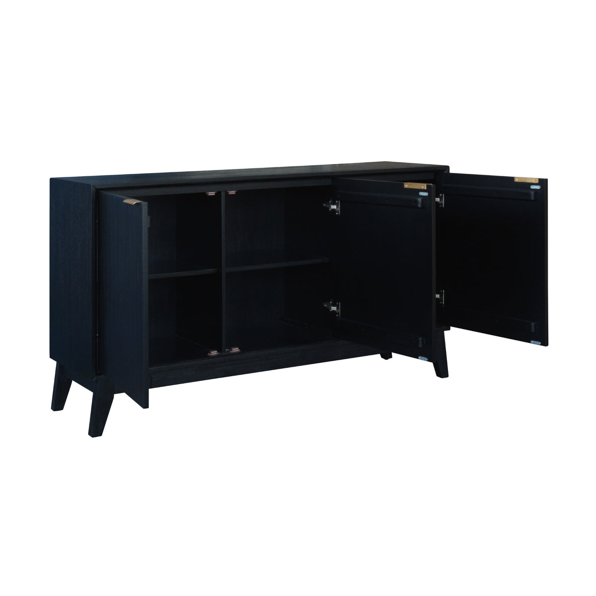 Ellen 165cm Buffet Table 3 Door Black
