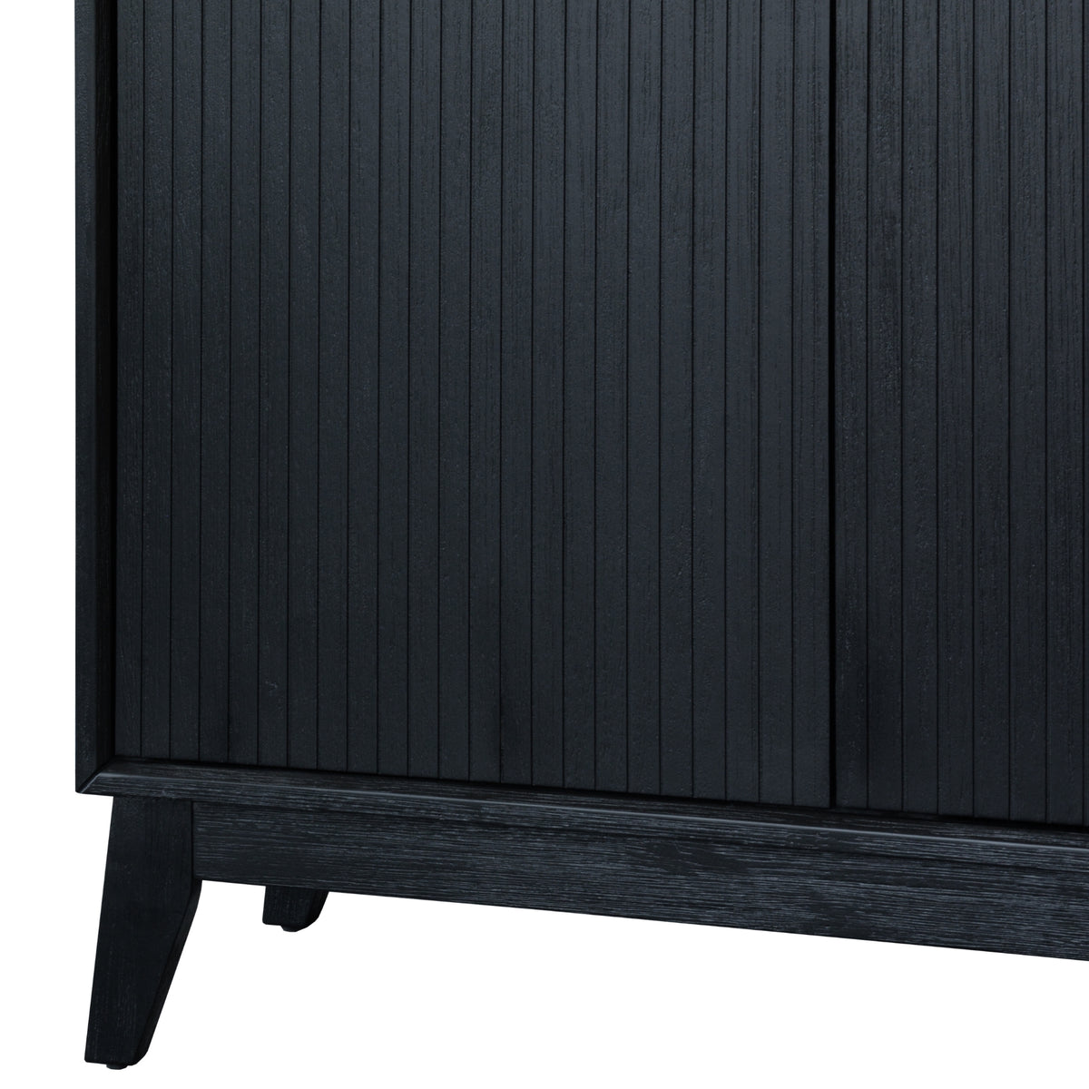 Ellen 165cm Buffet Table 3 Door Black