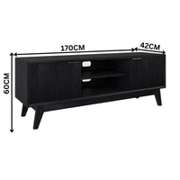 Ellen 170cm ETU Entertainment TV Unit Black