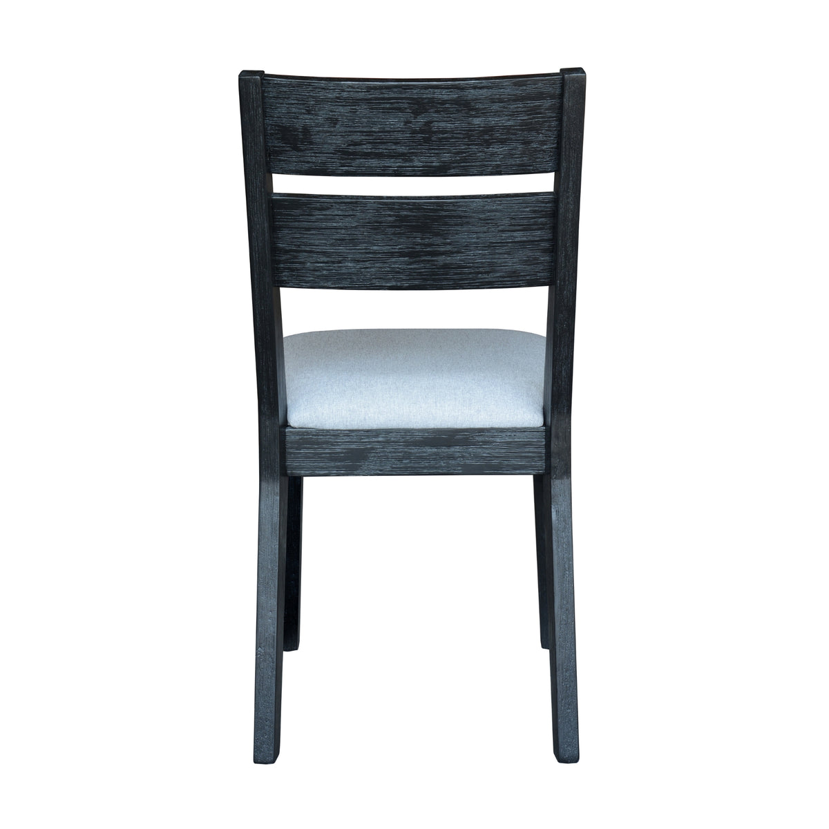 Ellen 2pc Set Dining Chair Fabric Seat Black
