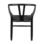Ellen 2pc Set Wishbone Dining Chair Black